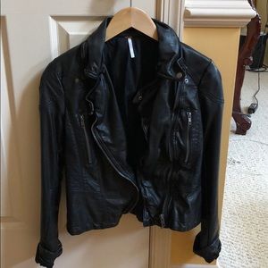 FREE PEOPLE LEATHER JACKET